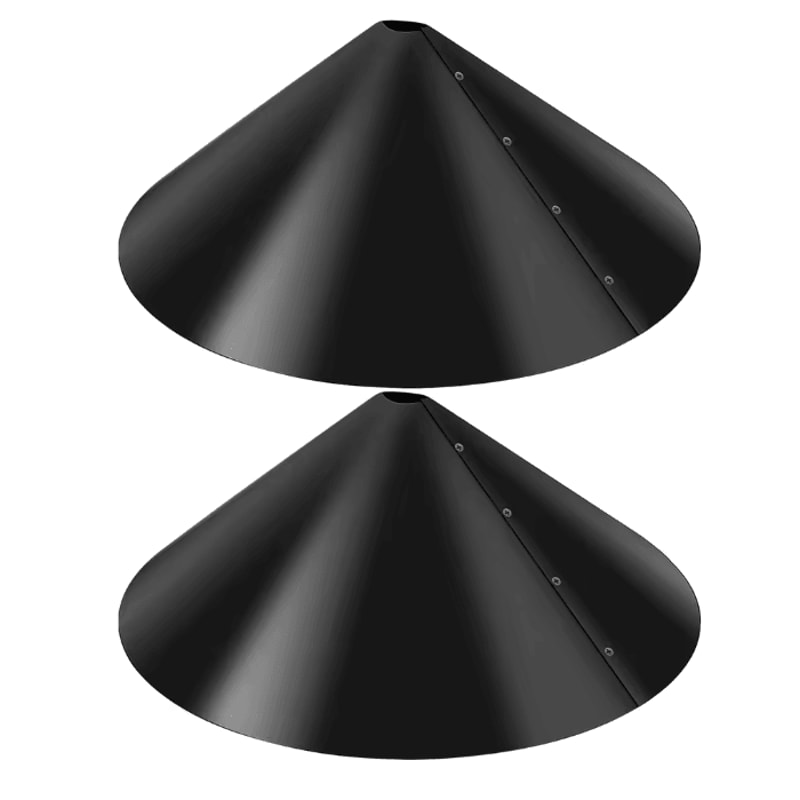 Wrap Around Squirrel Baffle 18 Inch Bird Feeder Pole Guard 2 Pack 4