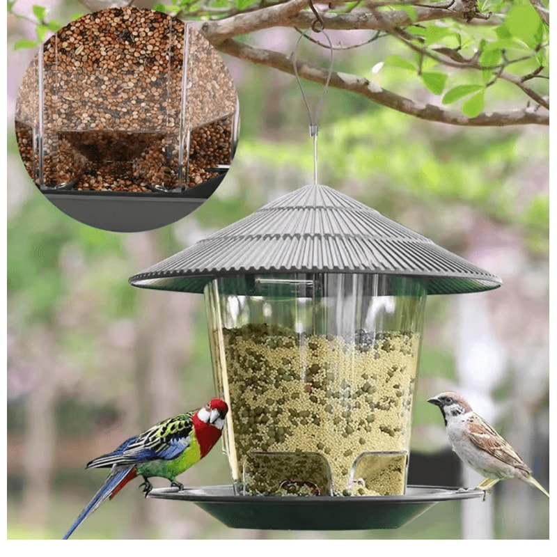 Hanging Bird Feeder Peanut Nut Feeding Station For Outdoor Garden 2