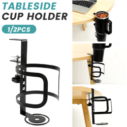 adjustable desk cup holder clip on mug and headphone organizer