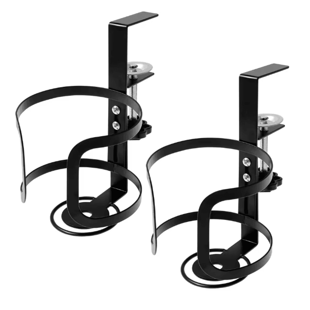 Adjustable Desk Cup Holder Clip On Mug And Headphone Organizer 5