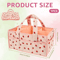 Portable Baby Diaper Caddy Bag With Handle Nursery Storage Basket 4