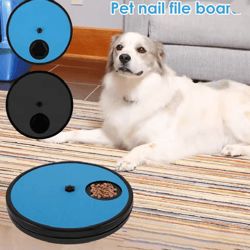 3 in 1 dog nail scratch pad interactive grooming and treat board