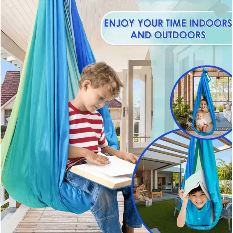 Kids Sensory Swing Indoor Hammock For Calm Play And Relaxation 2
