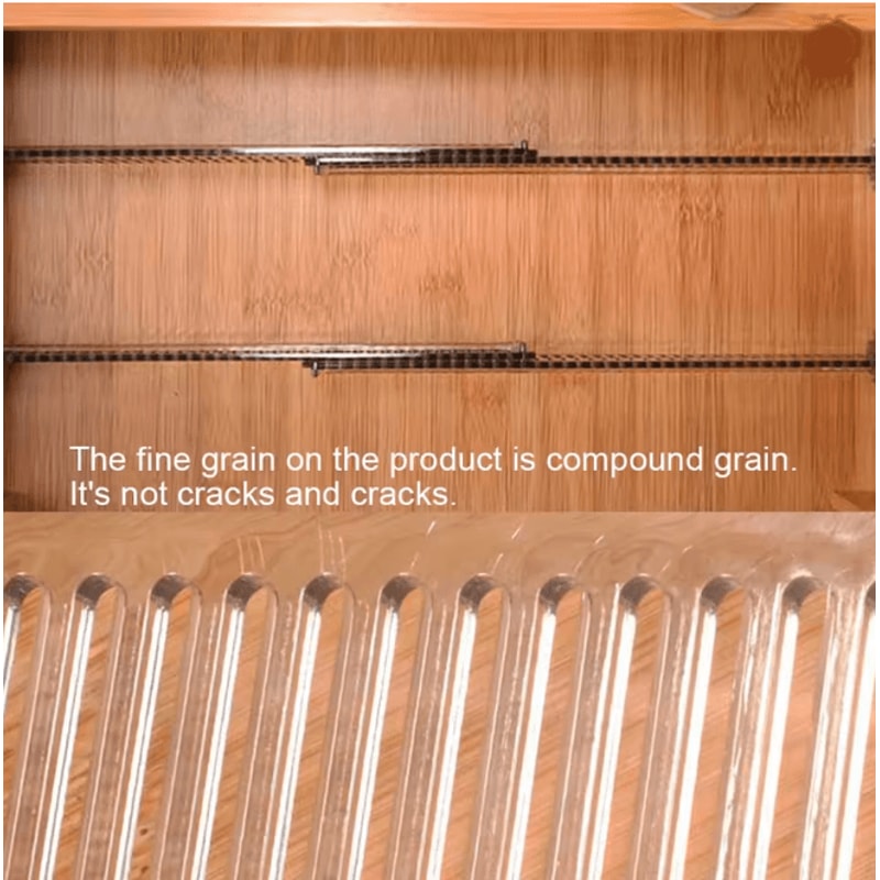 Adjustable Drawer Divider Clear Retractable Drawer Organizer Set 1