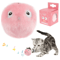 Interactive Cat Toy Balls Smart Plush Chirping Pet Play Set 4
