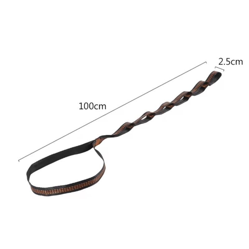 Heavy Duty Hammock Straps Reinforced Polyester Outdoor Hanging Set 3