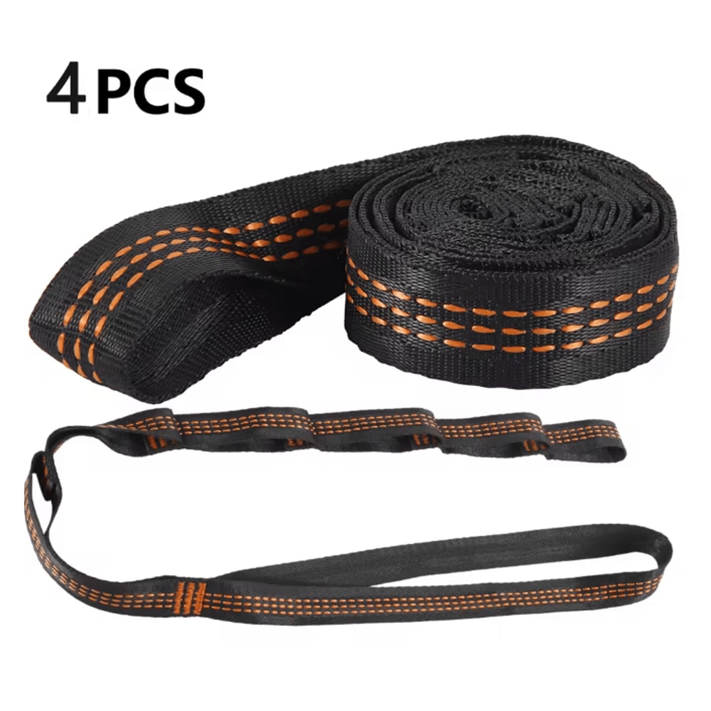 Heavy Duty Hammock Straps Reinforced Polyester Outdoor Hanging Set 5
