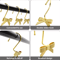Decorative Bow Shower Curtain Hooks Pretty Bathroom Curtain Rings 12 Pack 1