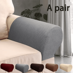 stretch armrest covers elastic sofa arm protectors set