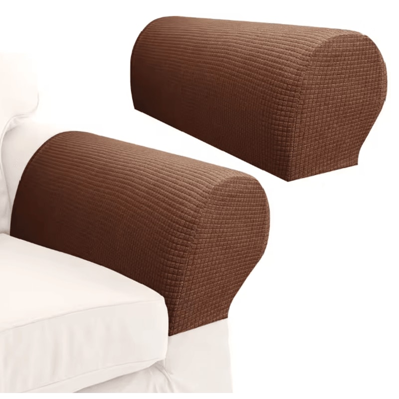 Stretch Armrest Covers Elastic Sofa Arm Protectors Set 8