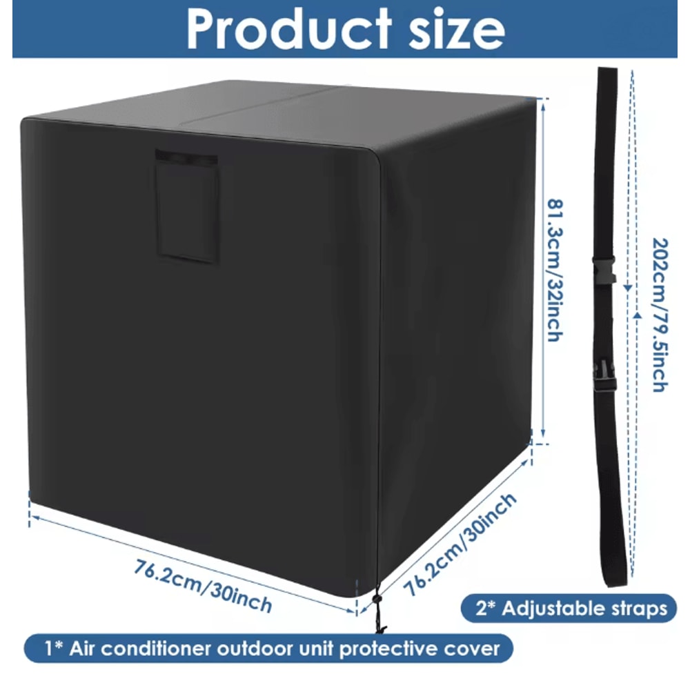 Waterproof Outdoor Air Conditioner Cover Square Vertical AC Protector 4