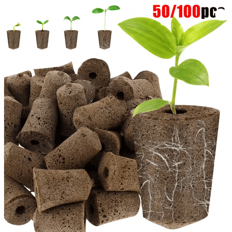 Hydroponic Seed Starter Sponges Replacement Grow Pods For Strong Root Growth 0