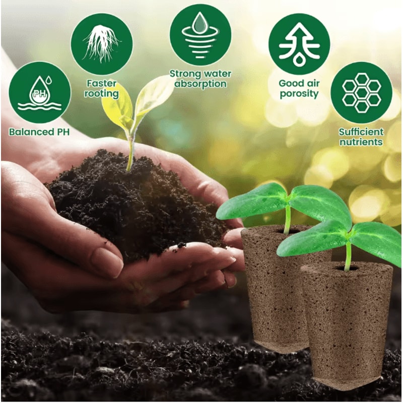 Hydroponic Seed Starter Sponges Replacement Grow Pods For Strong Root Growth 1