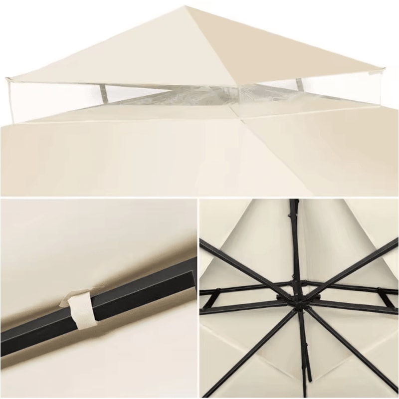 Waterproof Garden Gazebo Replacement Canopy Roof Cover For Outdoor Shade 1