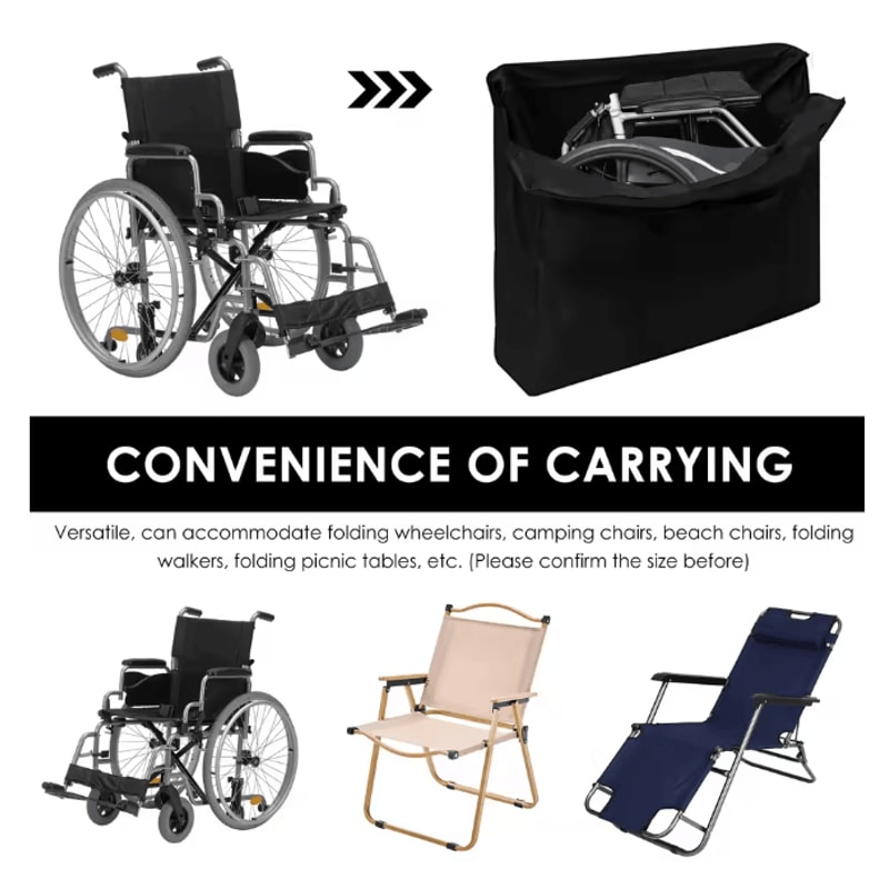 Waterproof Rollator Travel Bag Foldable Wheelchair Storage Cover 1