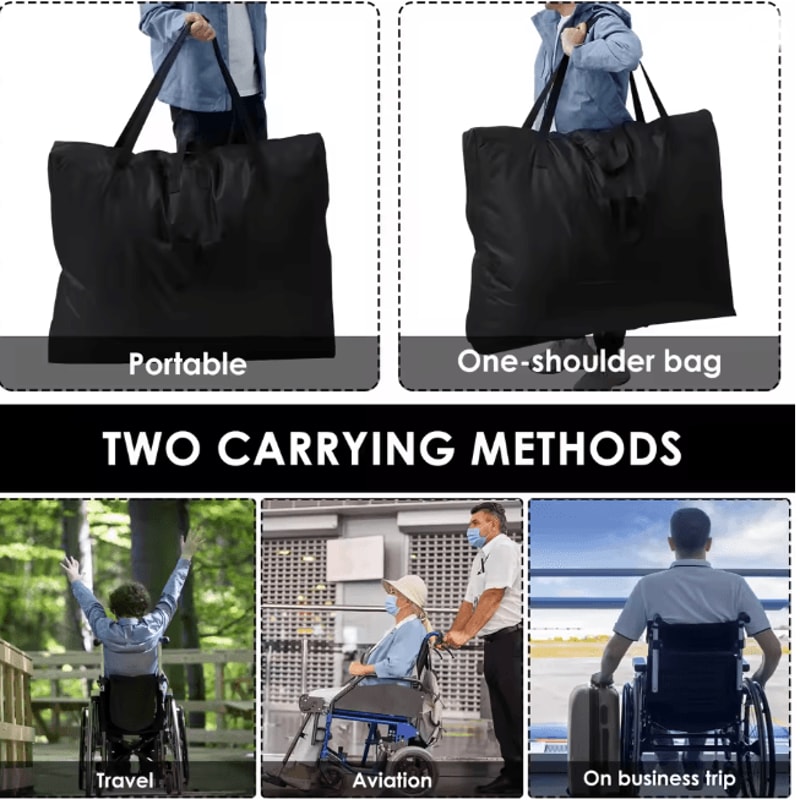 Waterproof Rollator Travel Bag Foldable Wheelchair Storage Cover 2