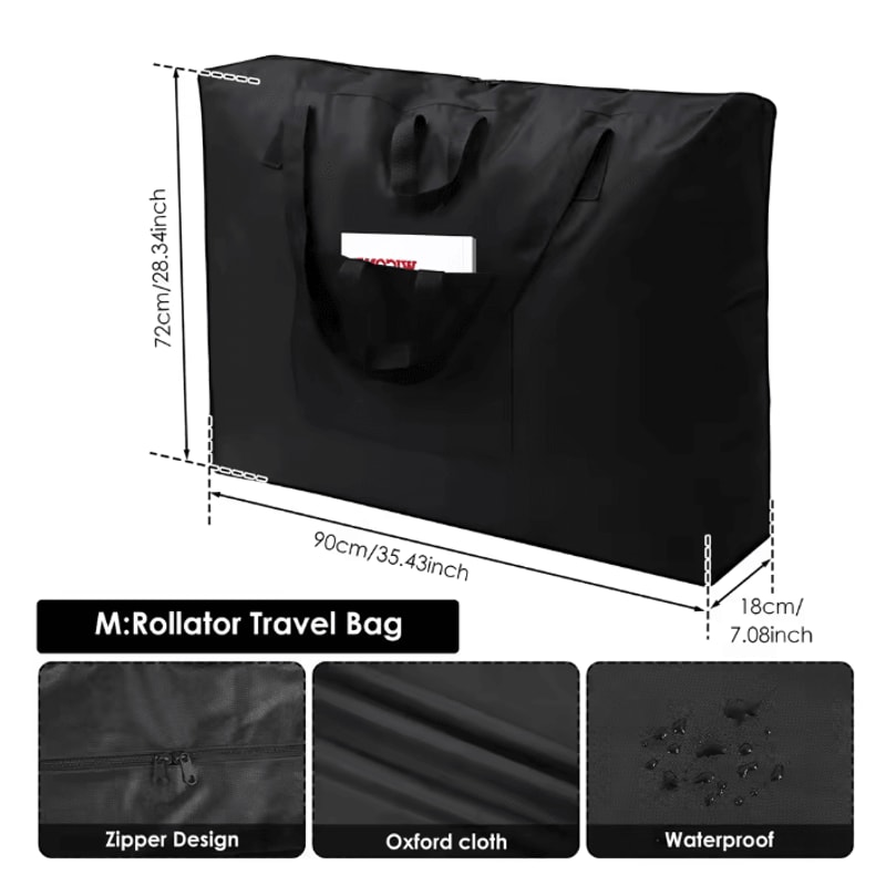 Waterproof Rollator Travel Bag Foldable Wheelchair Storage Cover 5