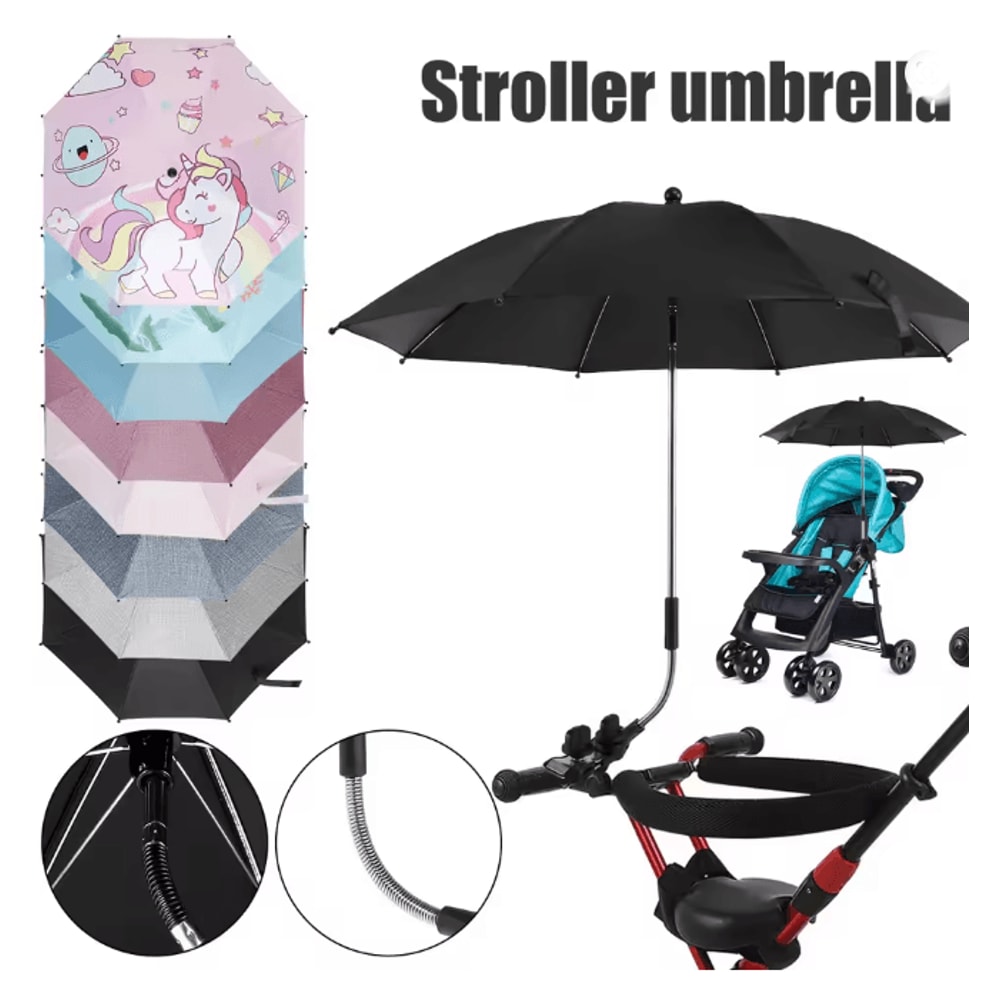 Universal Baby Stroller Umbrella Adjustable UV Protection Shade For Prams 0