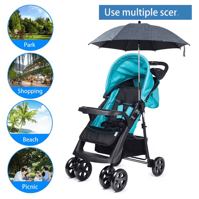 Universal Baby Stroller Umbrella Adjustable UV Protection Shade For Prams 2