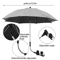 Universal Baby Stroller Umbrella Adjustable UV Protection Shade For Prams 8