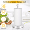 Stainless Steel Paper Towel Stand Nonslip Freestanding Kitchen Roll Holder 0