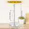 Stainless Steel Paper Towel Stand Nonslip Freestanding Kitchen Roll Holder 3
