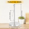 Stainless Steel Paper Towel Stand Nonslip Freestanding Kitchen Roll Holder 3