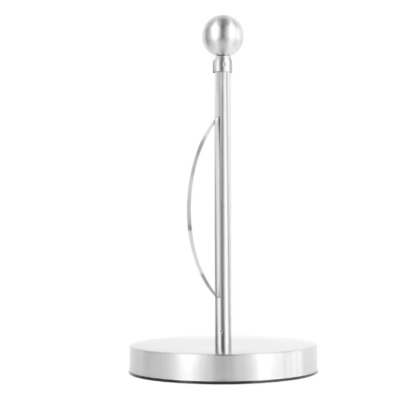 Stainless Steel Paper Towel Stand Nonslip Freestanding Kitchen Roll Holder 4