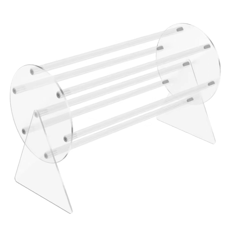 360 Degree Rotating Acrylic Hair Clip Organizer Display Stand 4