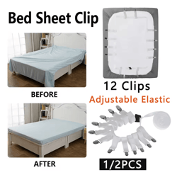 adjustable bed sheet holder clips elastic non slip mattress fasteners