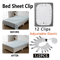 Adjustable Bed Sheet Holder Clips Elastic Non Slip Mattress Fasteners 0