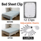 Adjustable Bed Sheet Holder Clips Elastic Non Slip Mattress Fasteners 0