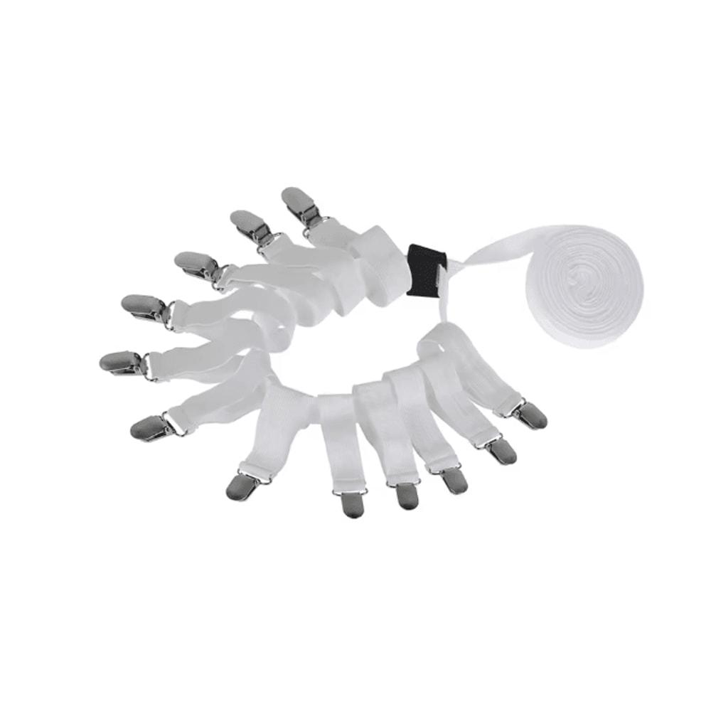 Adjustable Bed Sheet Holder Clips Elastic Non Slip Mattress Fasteners 4