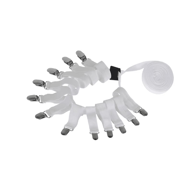 Adjustable Bed Sheet Holder Clips Elastic Non Slip Mattress Fasteners 4