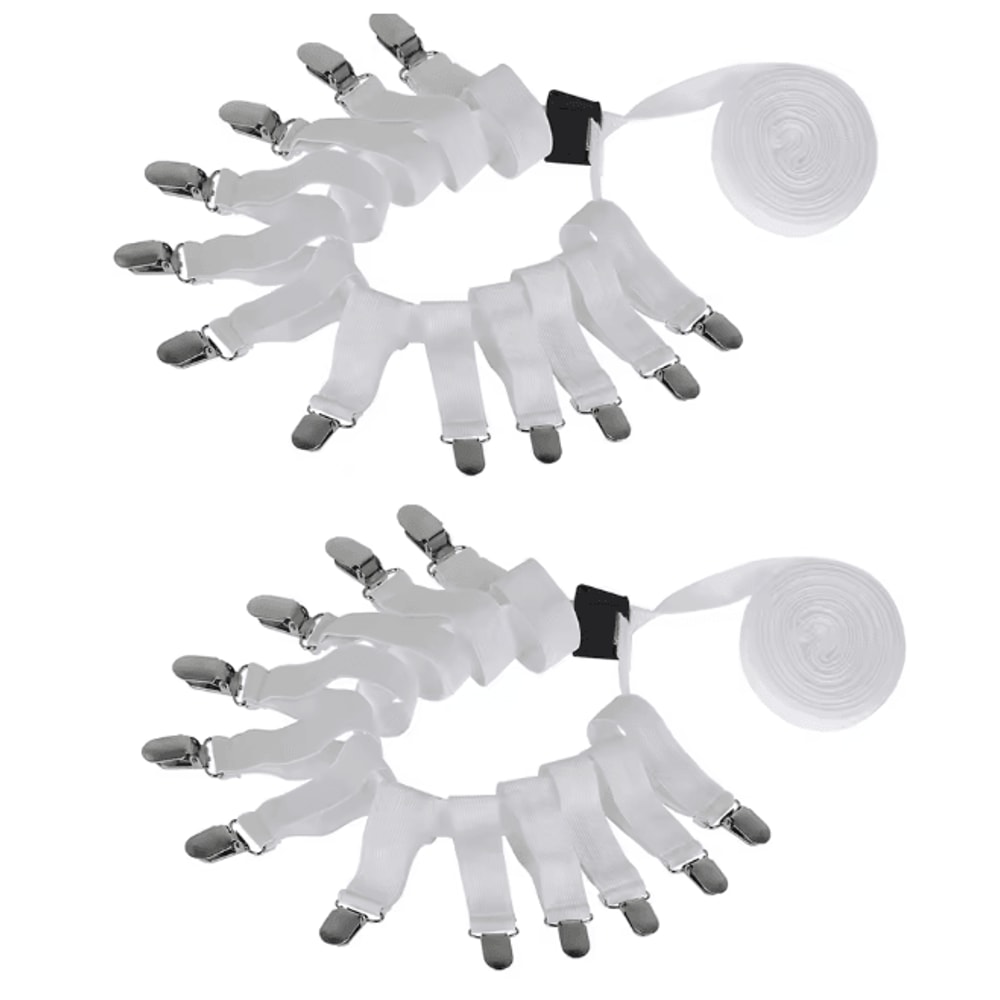 Adjustable Bed Sheet Holder Clips Elastic Non Slip Mattress Fasteners 5