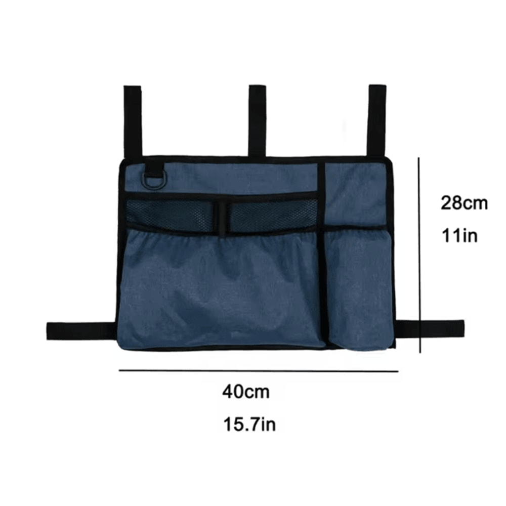 Large Capacity Walker Storage Bag With Cup Holder For Wheelchairs And Rollators 4