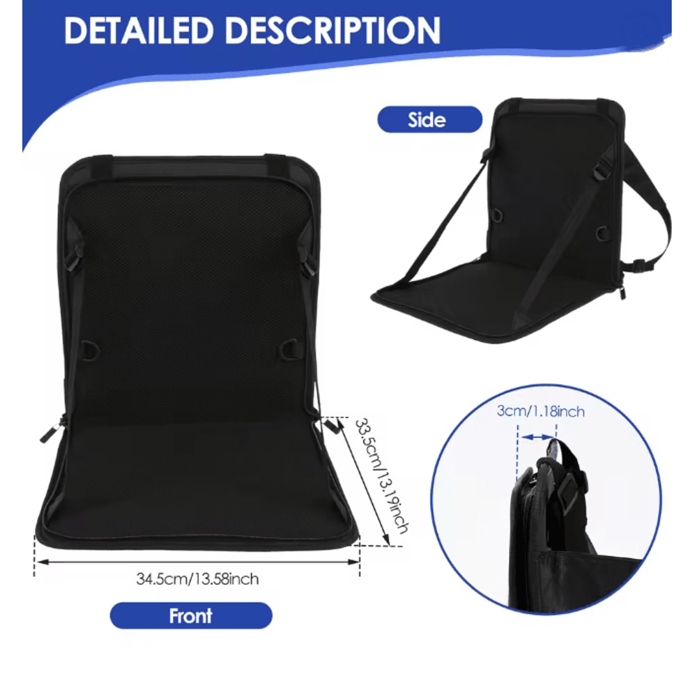 Portable Kids Travel Seat With Seat Belt Folding Toddler Carrier For Luggage 3