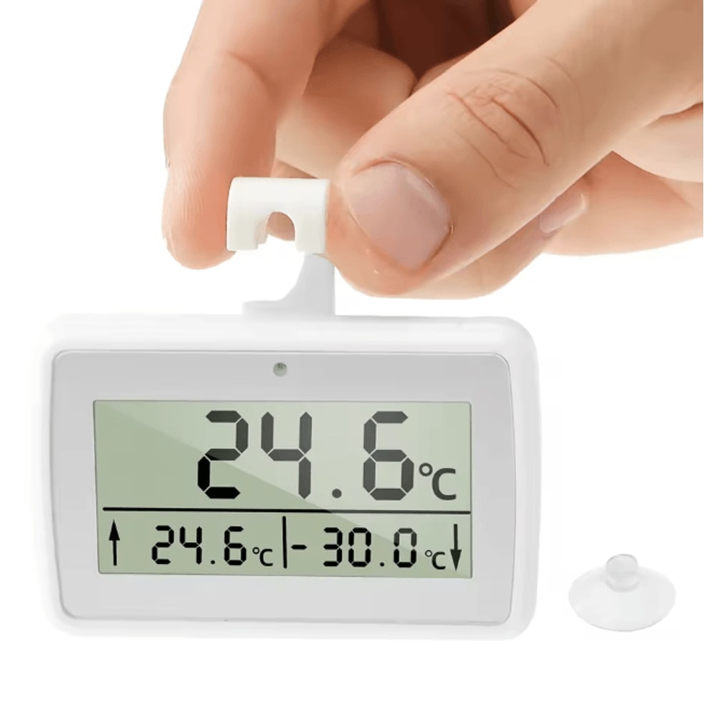 Digital Fridge Thermometer With Hook For Refrigerator And Freezer Monitoring 3