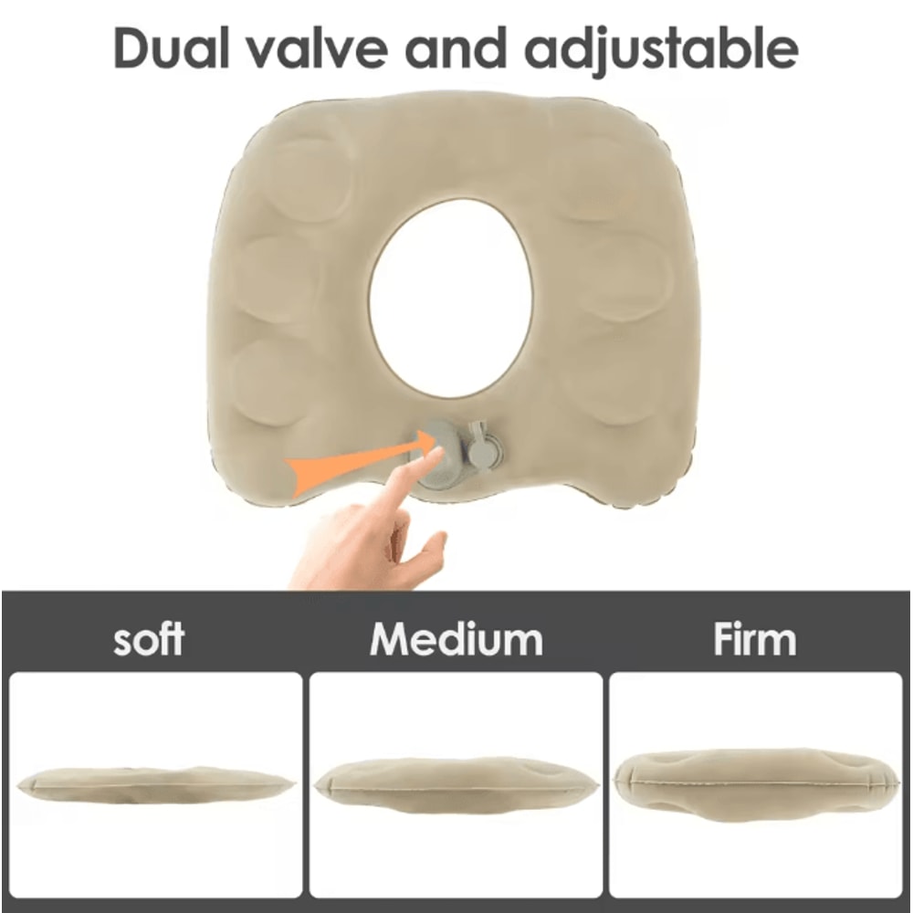 Inflatable Donut Seat Cushion Adjustable Lightweight Pressure Relief Pillow 1