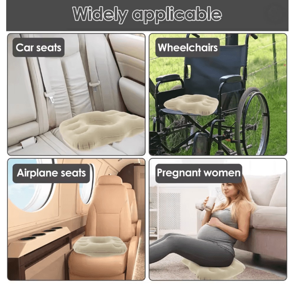 Inflatable Donut Seat Cushion Adjustable Lightweight Pressure Relief Pillow 3