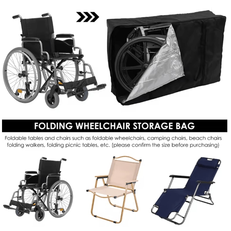 Waterproof Rollator Travel Bag Folding Wheelchair Storage Bag 1