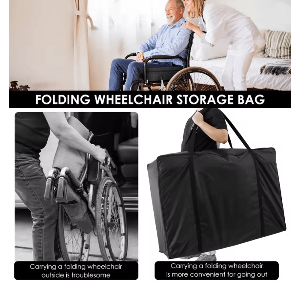 Waterproof Rollator Travel Bag Folding Wheelchair Storage Bag 4