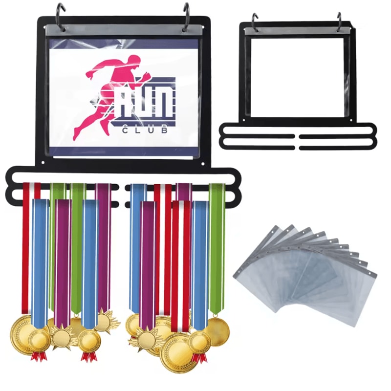 Metal Sports Medal Display Rack Football Race Medal Wall Organizer 6