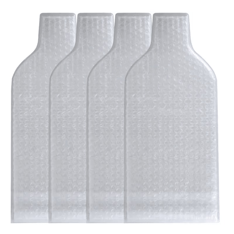 Reusable Wine Bottle Travel Protector Bags With Bubble Liner Set 4