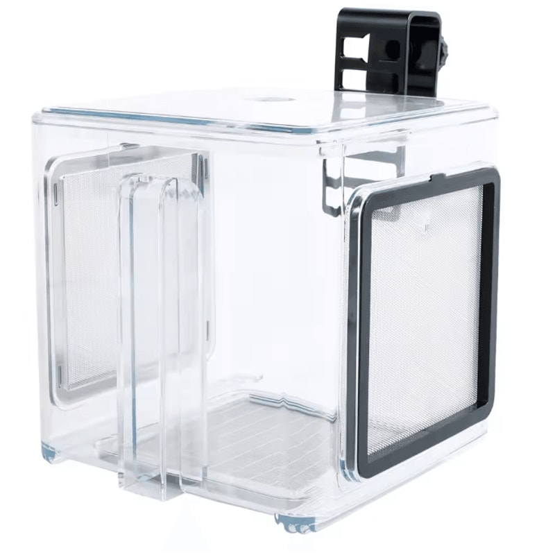 Clear Aquarium Breeder Box Fish Isolation Hatchery With Mesh Lid 4