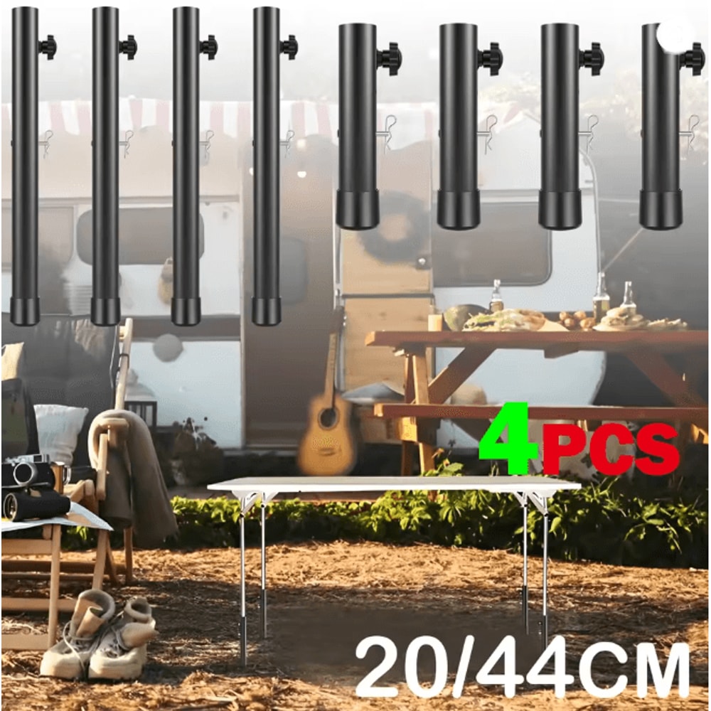 Adjustable Folding Metal Furniture Legs Invisible Support Feet Set Of 4 0