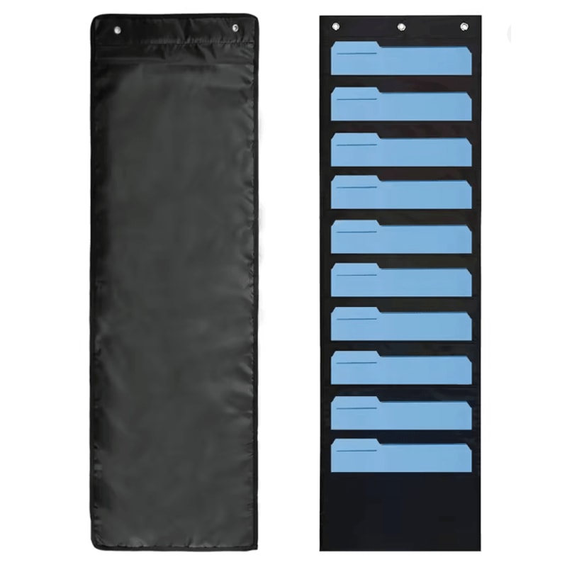 Over The Door Hanging File Folder Organizer Wall Mounted Paper Storage 1