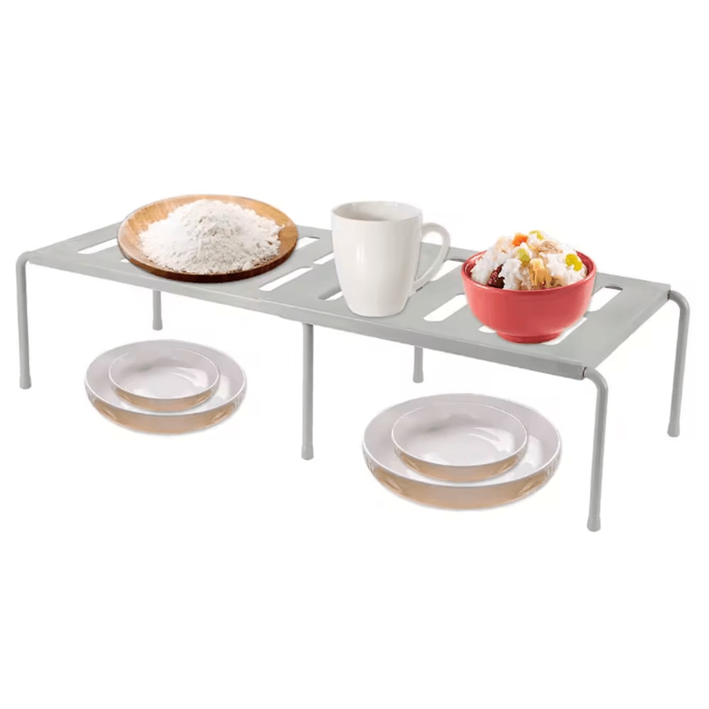 Stackable Kitchen Storage Shelf Cabinet Organizer Rack For Pots And Dishes 2