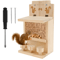 Large Wooden Squirrel Feeder Outdoor Squirrel House With Durable Design 5