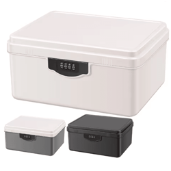portable digital password lock safe box secure storage organizer with tray